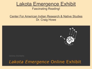 Lakota Emergence Online Exhibit in Newsletter